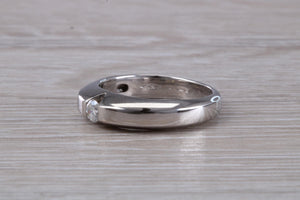 Chunky Diamond set 18ct White Gold Ring