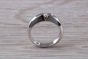 Chunky Diamond set 18ct White Gold Ring