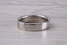 Load image into Gallery viewer, Half Circle set Double Row Princess cut Diamond set Band