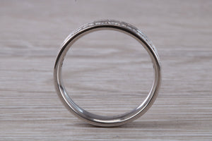 Half Circle set Double Row Princess cut Diamond set Band