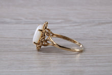 Load image into Gallery viewer, Oval cut Natural Opal set Yellow Gold Ring