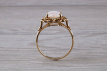 Load image into Gallery viewer, Oval cut Natural Opal set Yellow Gold Ring