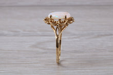 Load image into Gallery viewer, Oval cut Natural Opal set Yellow Gold Ring