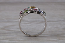 Load image into Gallery viewer, Multi Gemstone set 13 mm wide Bubble Ring