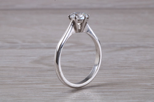 Classic six claw Diamond set Platinum Solitaire