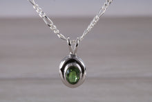 Load image into Gallery viewer, Natural Green Topaz set Silver Necklace