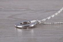 Load image into Gallery viewer, Natural Blue Sapphire set Silver Necklace
