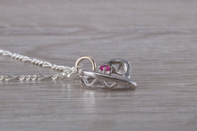 Load image into Gallery viewer, Love Heart Ruby set Necklace