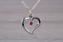 Load image into Gallery viewer, Love Heart Ruby set Necklace