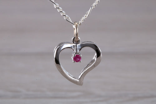 Love Heart Ruby set Necklace