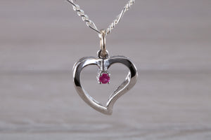 Love Heart Ruby set Necklace