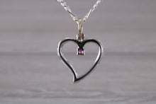 Load image into Gallery viewer, Love Heart Ruby set Necklace