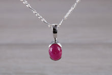 Load image into Gallery viewer, Oval Cabochon cut Ruby Necklace