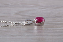Load image into Gallery viewer, Oval Cabochon cut Ruby Necklace