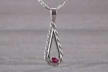 Load image into Gallery viewer, Ruby set Silver Necklace