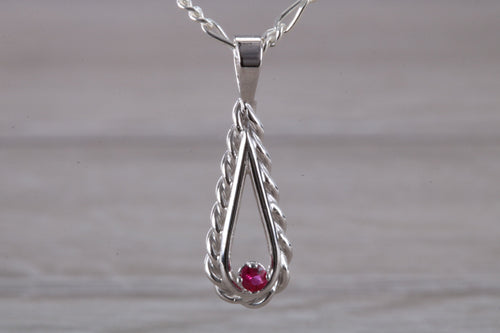 Ruby set Silver Necklace