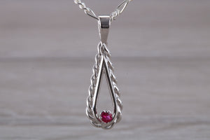 Ruby set Silver Necklace