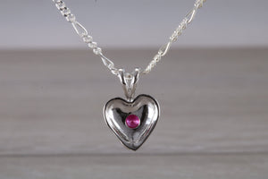 Love Heart Ruby set Necklace