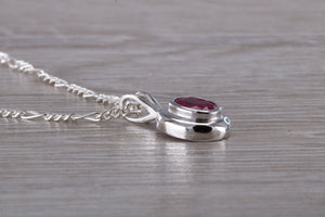 Oval cut Ruby set Necklace