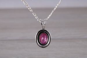 Oval cut Ruby set Necklace