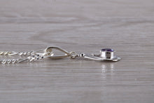 Load image into Gallery viewer, Natural Round cut Amethyst set Silver Necklace