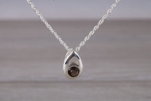 Load image into Gallery viewer, Natural Smokey Quartz set Silver Necklace