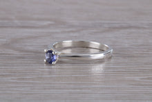 Load image into Gallery viewer, Natural Iolite Gemstone set Silver Ring