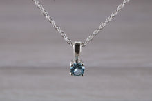 Load image into Gallery viewer, Natural Blue Topaz set Silver Necklace