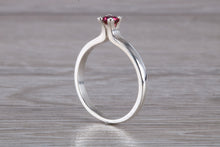 Load image into Gallery viewer, Natural Rhodolite Gemstone Ring.Sterling Silver Rhodolite Garnet