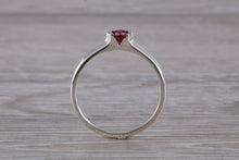 Load image into Gallery viewer, Natural Rhodolite Garnet Gemstone set Silver Ring
