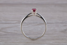 Load image into Gallery viewer, Natural Rhodolite Gemstone set Silver Ring