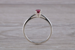 Natural Rhodolite Gemstone set Silver Ring