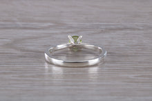 Load image into Gallery viewer, Natural Peridot Gemstone set Silver Ring