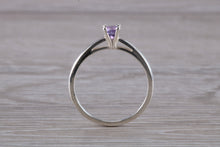 Load image into Gallery viewer, Natural Round cut Amethyst set Silver Ring