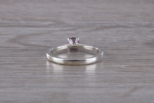 Load image into Gallery viewer, Natural Round cut Amethyst set Silver Ring