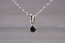 Load image into Gallery viewer, Natural Black Diamond set Silver Necklace
