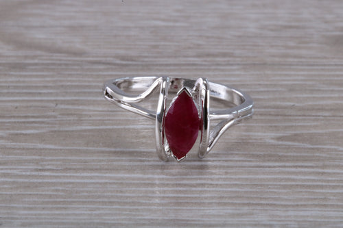 Marquise cut Ruby Ring