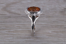 Load image into Gallery viewer, Oval cut Azotic Topaz set Ring