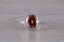 Load image into Gallery viewer, Oval cut Azotic Topaz set Ring