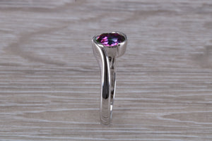 Natural Mystic Topaz set Crossover Ring