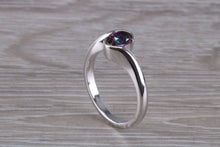 Load image into Gallery viewer, Natural Mystic Topaz set Crossover Ring