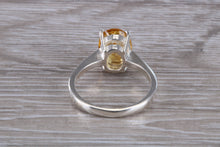 Load image into Gallery viewer, Oval cut Citrine set Silver Ring