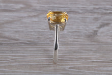 Load image into Gallery viewer, Oval cut Citrine set Silver Ring