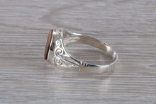 Load image into Gallery viewer, Natural Tigers Eye set Silver Ring