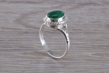 Load image into Gallery viewer, Silver Natural Malachite Ring