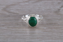 Load image into Gallery viewer, Silver Natural Malachite Ring