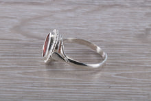 Load image into Gallery viewer, Oval cut Garnet set Silver Ring