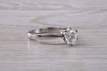 Load image into Gallery viewer, One carat Moissanite Diamond set in a Six Claw Solitaire