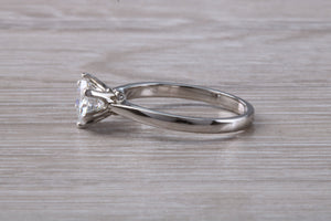One carat Moissanite Diamond set in a Six Claw Solitaire