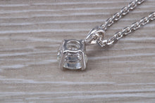 Load image into Gallery viewer, One carat round Moissanite Diamond Solitaire Necklace